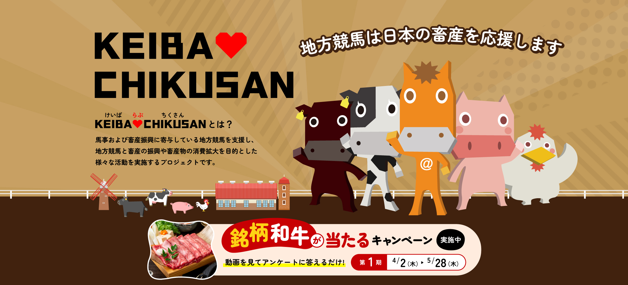 KEIBA♡CHIKUSANキャンペーン 第1期 開催中