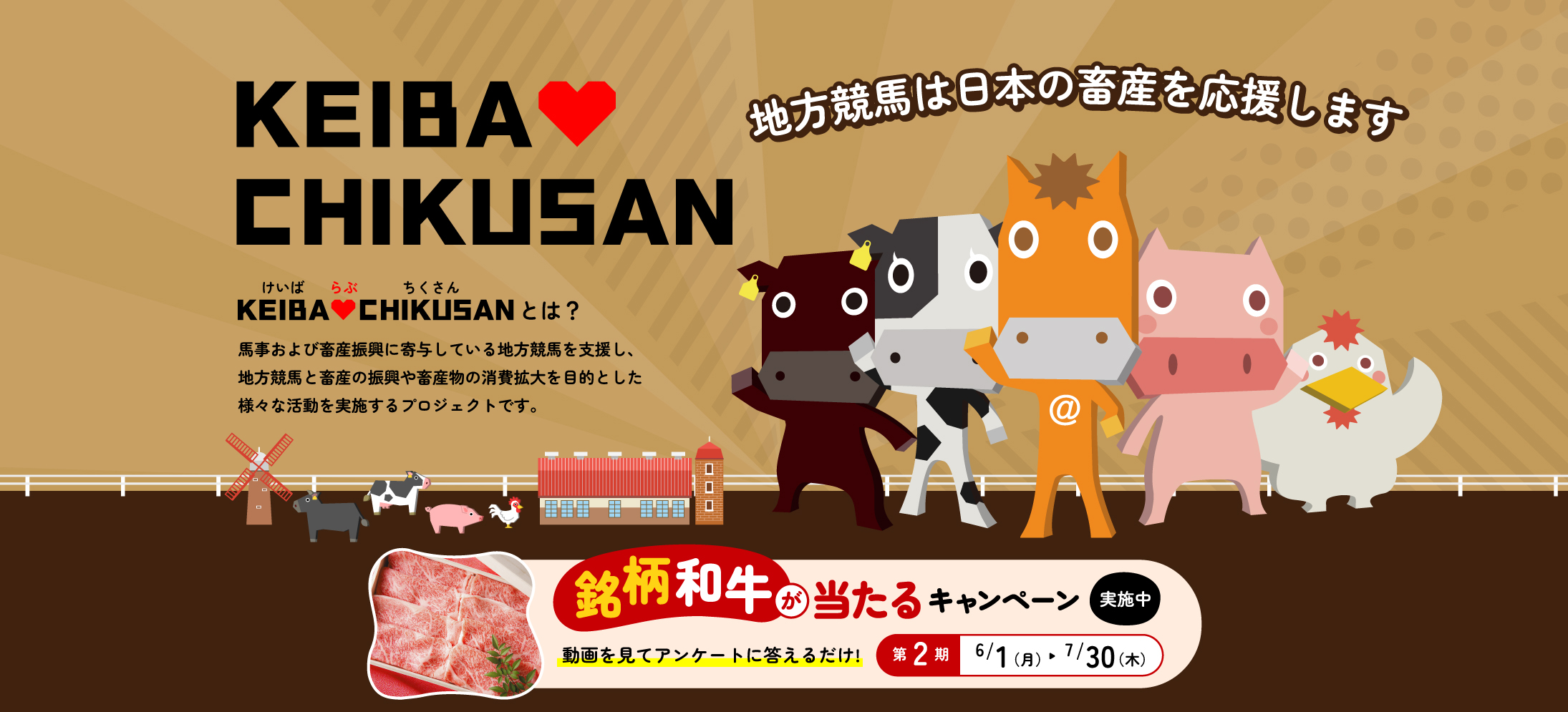 KEIBA♡CHIKUSANキャンペーン 第1期 開催中