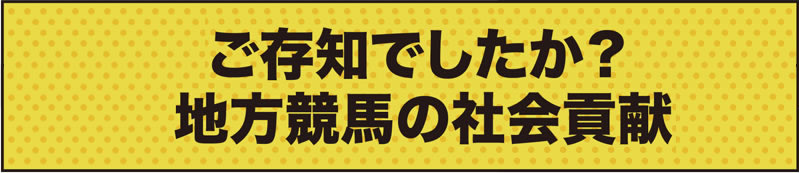 地方競馬の目的と役割？