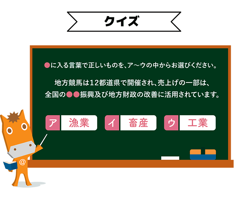 地方競馬ミルクウィークプレゼントキャンペーンクイズ